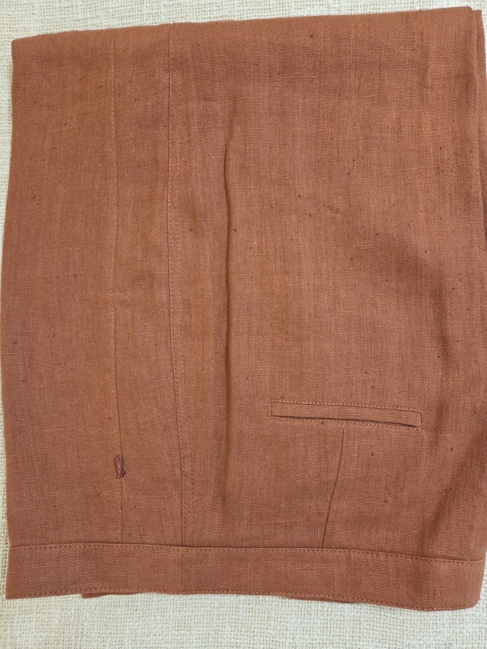 Akris Punto Wide-Leg High-Waist Pants in Burnt Orange - Picture 9 of 9